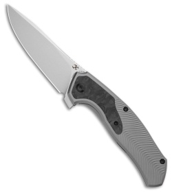 Kansept Knives HAVORN Frame Lock Knife Rose Pattern CF/ Ti (3.4" SW)