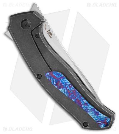 Kansept Knives HAVORN Frame Lock Knife Timascus/Titanium (3.4" Satin)