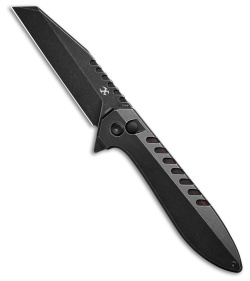 Kansept Knives Kosame Button Lock Knife Blackwash Ti/G-Mascus (3.4" Black SW)