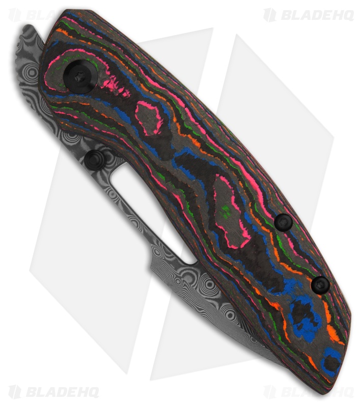 Amor Azteca Virusコンピセット Kansept Knives Link Knife | Camo Carbon Fiber/Ti + Damascus