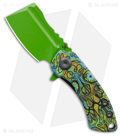 Kansept Mini Korvid Knife Undead G-10 + Green - Blade HQ
