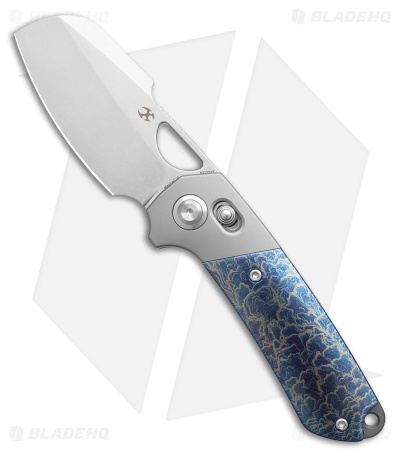 Kansept Knives Nahual Crossbar Lock Knife BB/Lightning Strike Ti (2.9" SW)
