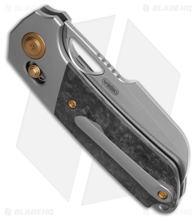 Kansept Knives Nahual Crossbar Lock Knife Ti/Shred Carbon Fiber (2.9" SW)
