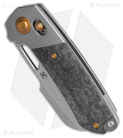 Kansept Knives Nahual Crossbar Lock Knife Ti/Shred Carbon Fiber (2.9" SW)