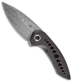 Kansept Odd 21 Knife Black SW Ti W/Bronze Holes