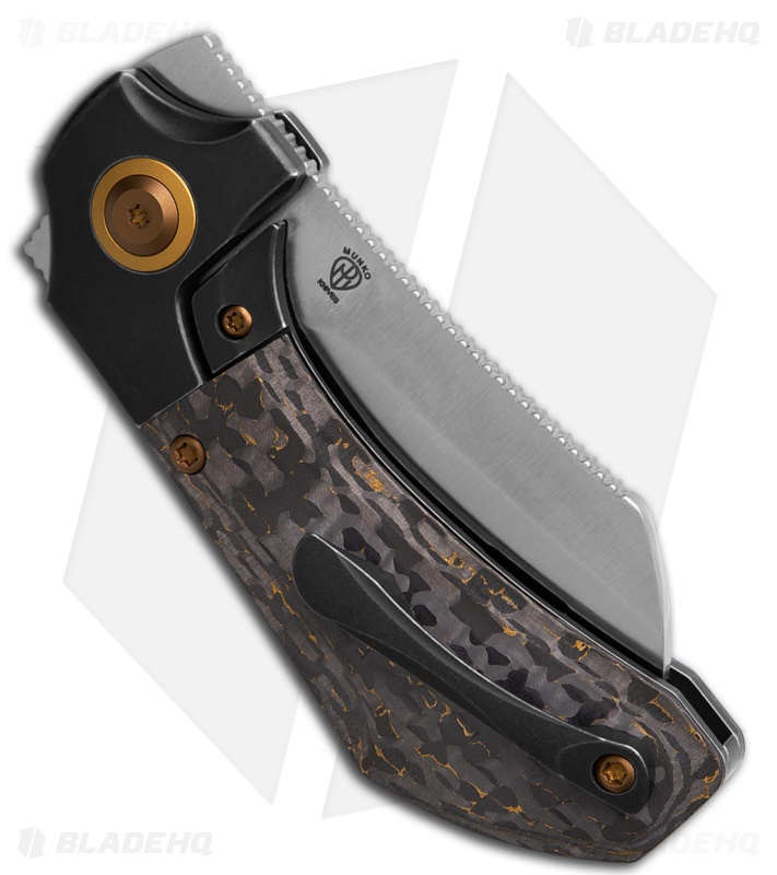 Kansept Knives Pluto | Snake Skin Gold FC | Satin