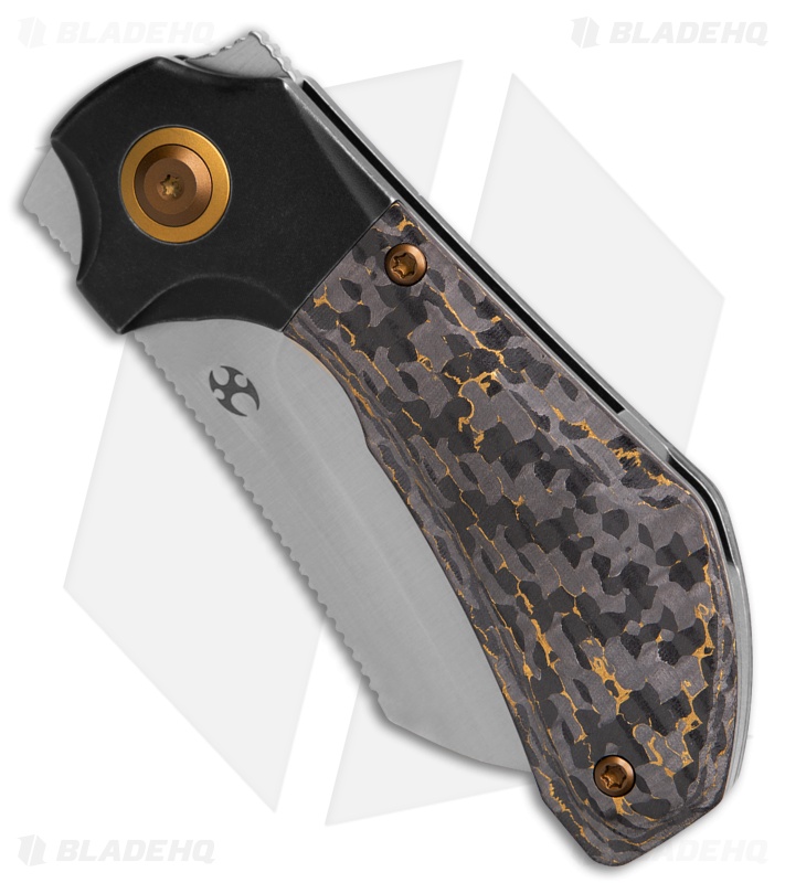 Kansept Knives Pluto | Snake Skin Gold FC | Satin