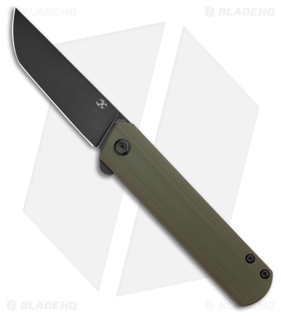 Kansept Knives Rolf Helbig Foosa Liner Lock Knife Olive Green G-10 (3.1" BW)