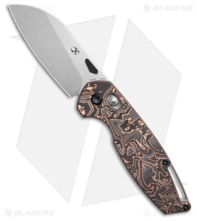 Kansept Knives Swan Model 6 Crossbar Lock Knife Copper CF