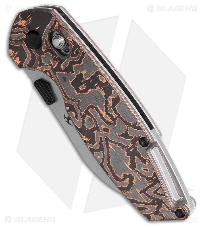 Kansept Knives Swan Model 6 Crossbar Lock Knife Copper CF
