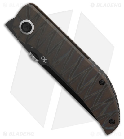 Kansept Knives Tarkin Knife Tiger Stripe Flamed Ti Black SW