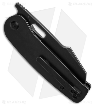 Kansept Orlok Liner Lock Knife Black Stonewashed Titanium (3" Black SW S35VN)