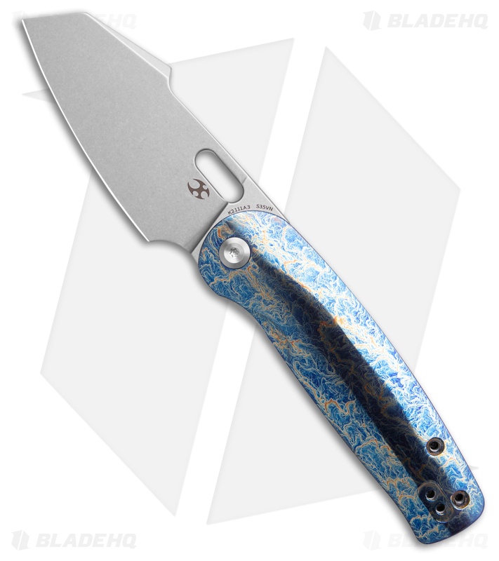 Kansept Orlok Knife Lightning Strike Titanium SW S35VN