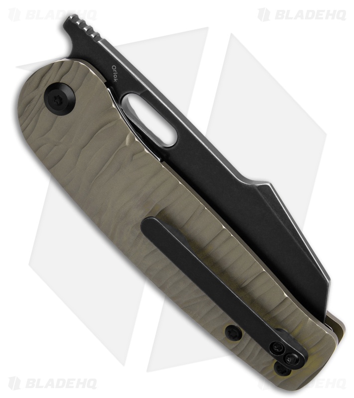 Kansept Orlok Knife Micro Rock Bronze Titanium Black SW