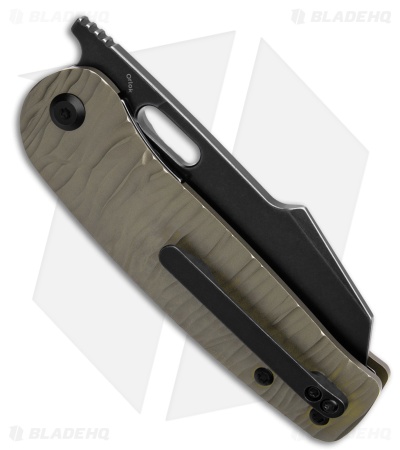 Kansept Orlok Knife Micro Rock Bronze Titanium Black SW