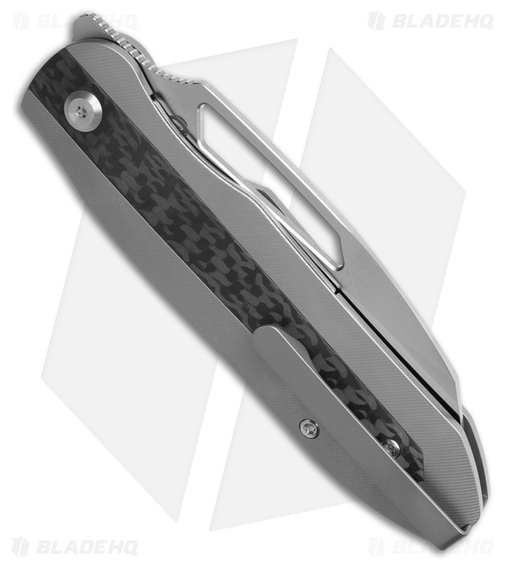 Kansept Knives Thunderhead Knife Bead Blast Ti/Twill CF