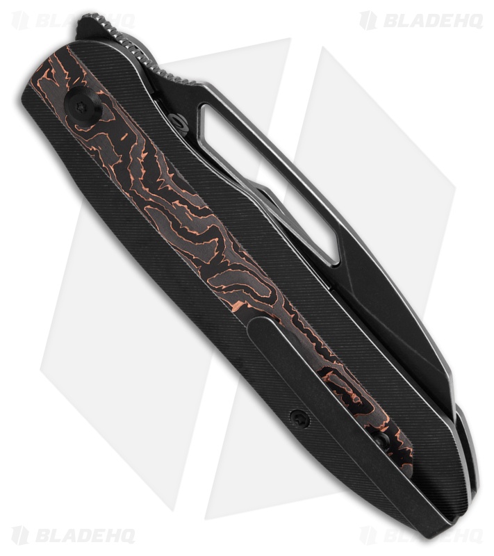 カナベ Kansept Knives Thunderhead Knife Black Ti Copper CF Black SW
