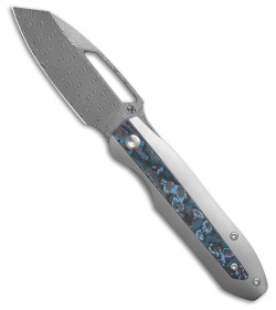 Kansept Knives Thunderhead Knife Bead Blast Ti/Twill CF