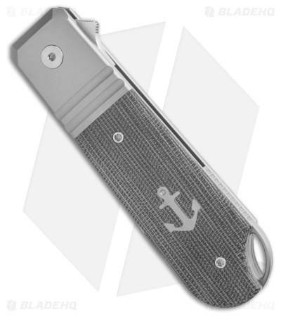 Karbon Knives Ahoy Frame Lock Knife Titanium/Black Micarta (3.1" Satin)
