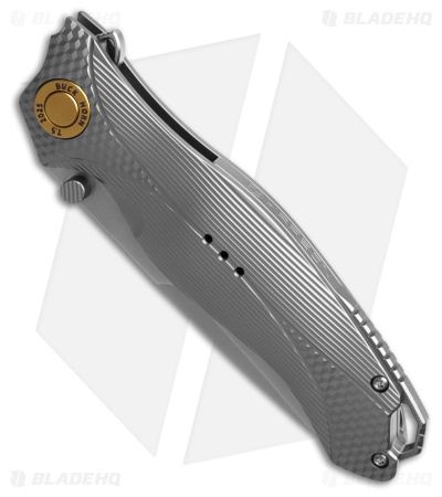 Karbon Knives Mini Buck Horn Frame Lock Knife Titanium (3.25" Bead Blast)