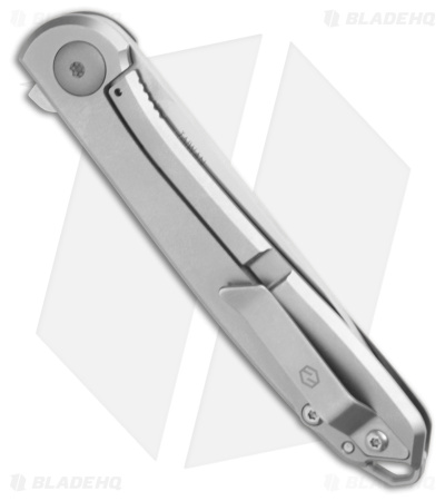 Karbon Knives Tidbit Frame Lock Knife Gray Steel (3" Satin)