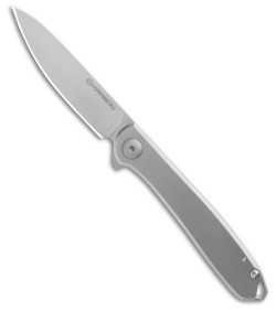 Karbon Knives Tidbit Frame Lock Knife Gray Steel (3" Satin)