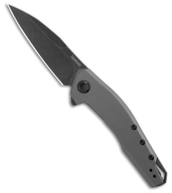 Kershaw Sanctum Frame Lock Assisted Knife Gray Steel (3" Black Stonewash) 1815