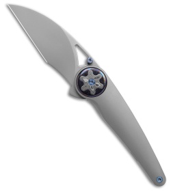 Ketuo Happy Hour Liner Lock Knife Titanium + Timascus & Damasteel (3.5" BB)