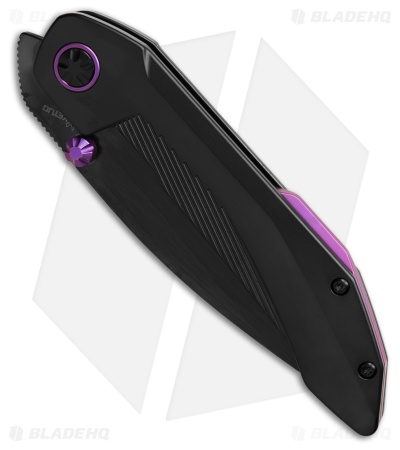 Ketuo Stabitha Frame Lock Black/Purple Titanium (3.75" DLC) KETM0130