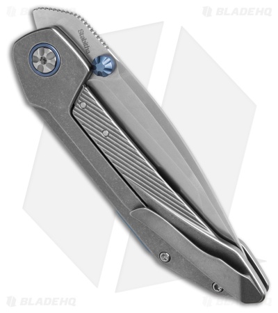 Ketuo Stabitha P Frame Lock Gray/BlueTitanium (3.75" Stonewash) KETM0128