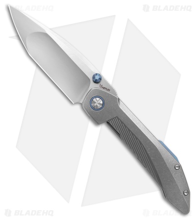 Ketuo Stabitha P Frame Lock Gray/BlueTitanium (3.75" Stonewash) KETM0128