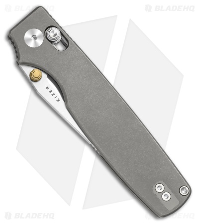 Kizer Original 2 Clutch Lock Knife Gray Titanium (3.17" Satin) Ki3605.2MA1