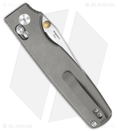 Kizer Original 2 Clutch Lock Knife Gray Titanium (3.17" Satin) Ki3605.2MA1