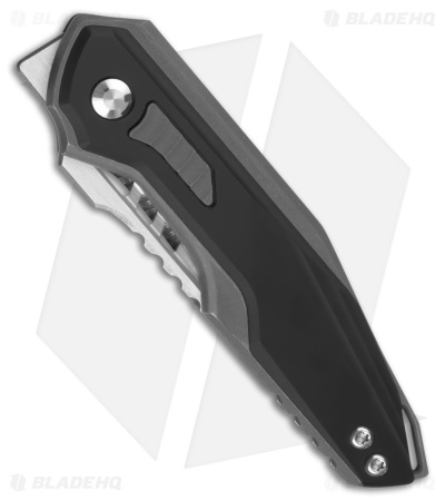ゼロＫ Kizer Zero Black Al/Ti Reverse Tanto Hand Brushed S45VN