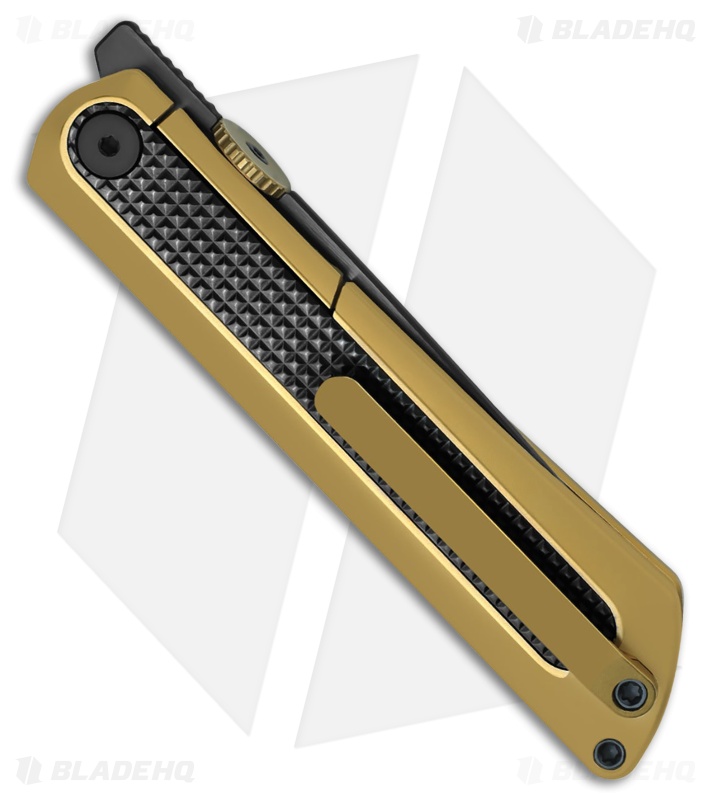 Kizer Quoll Knife Black/Gold Titanium & Zirconium Black