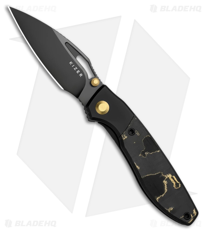 Kizer Shrike Pocket Knife | Titanium + Camo Gold | DLC