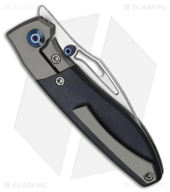 jjcostom トリガー　CREEK Kizer Shrike Pocket Knife | Titanium Blue Richlite | Stonewash