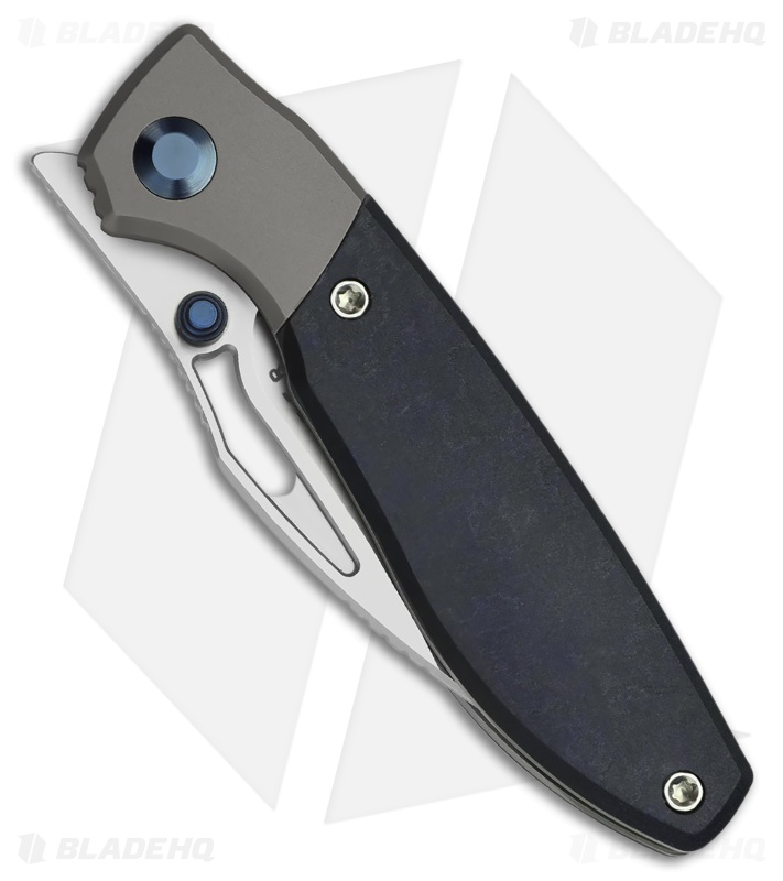 Kizer Shrike Pocket Knife | Titanium Blue Richlite | Stonewash