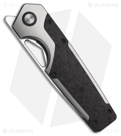 Kizer Serpentine Frame Lock Knife Titanium/Carbon Fiber (3.5" Satin Elmax)
