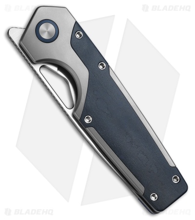 Kizer Serpentine Frame Lock Knife Titanium/Blue Richlite (3.5" Satin)