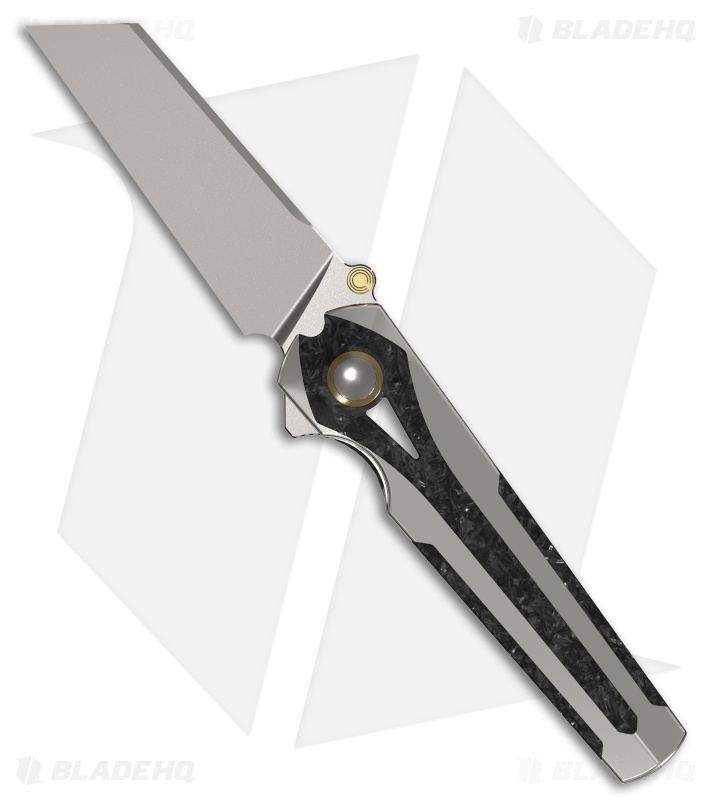 Kizer Staff Frame Lock Knife | Titanium/Carbon Fiber | Satin