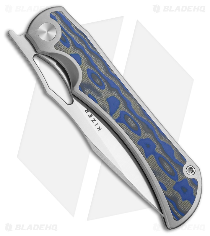 Kizer Allure Liner Lock Knife Titanium + Vortex Micarta (3.5" Satin S45VN)