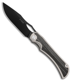 Kizer Allure Liner Lock Knife Titanium + Norplex UltreX Micarta (3.5" Black SW)