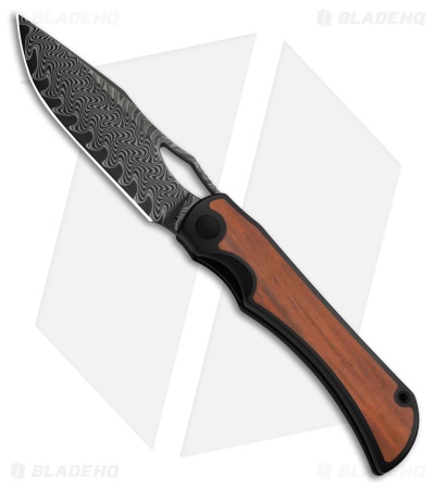 Kizer Allure Liner Lock Knife Black Titanium + Panama Rosewood (3.5" Damascus)