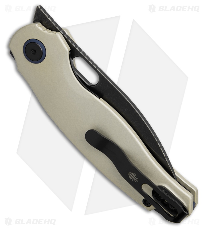 Kizer Seagull Tan Al Drop Point Black SW 14C28N