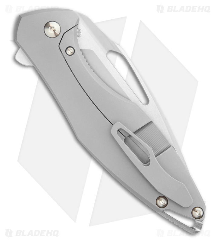Koenig Arius Frame Lock Knife | Bead Blast Titanium