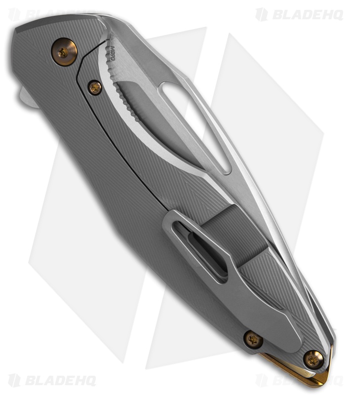 Koenig Arius Milled Pattern Titanium/Bronze Hardware (3.5" Burnished)  *DISC*