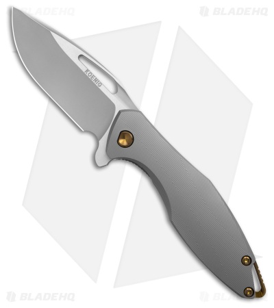Koenig Arius Milled Pattern Titanium/Bronze Hardware (3.5" Burnished)  *DISC*