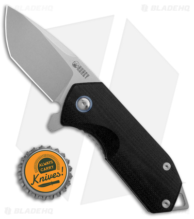 Kubey Campe Nest EDC Liner Lock Knife Black G-10 (2.3" Satin)