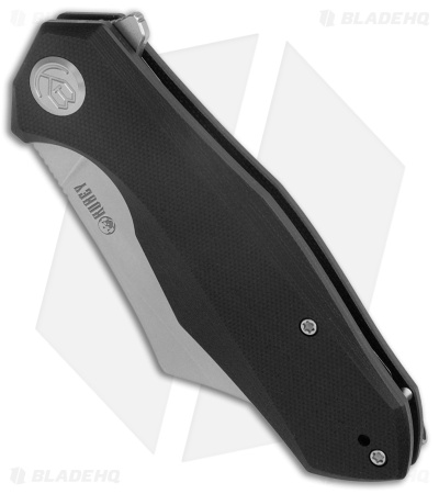 Kubey Echo Nest Cleaver Liner Lock Knife Black G-10 (3.2" Stonewash)  